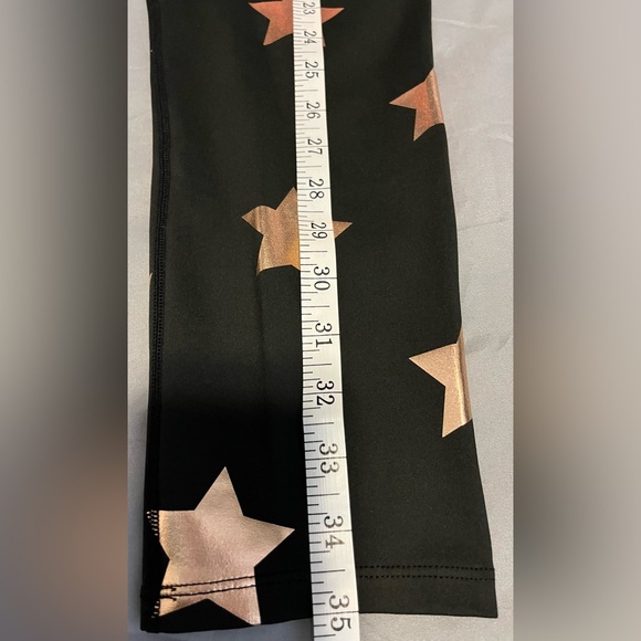 Nanette Lepore Size:L Women Play Compression Leggings Black/ Rose Gold Pocket - Picture 8 of 11